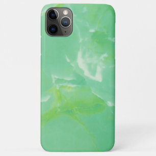 Emerald green jade marbling pattern iPhone 11 pro max case