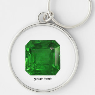 Emerald Green Key Ring