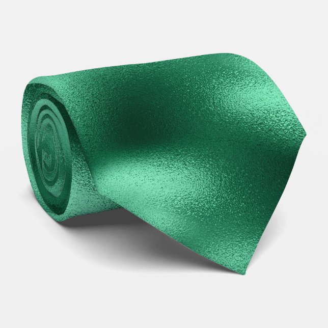 Emerald green men's formal elegant wedding tie (Rolled)