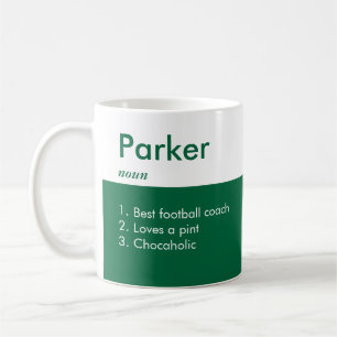 Emerald Green Name Definition Custom Funny Coffee Mug