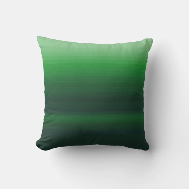 Emerald Green Ombre Design Cushion (Front)