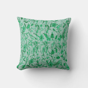 Emerald Green on a sculpture texture backing Cushion