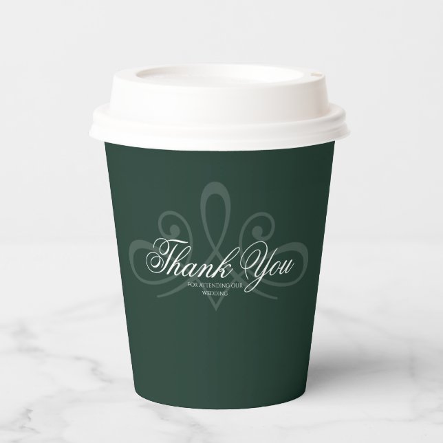 Emerald green paper cups (Front)