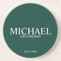 Emerald Green Personalised Groomsmen