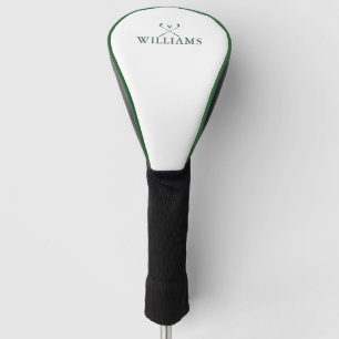 Emerald Green Personalised Name Golf Clubs Head Cover