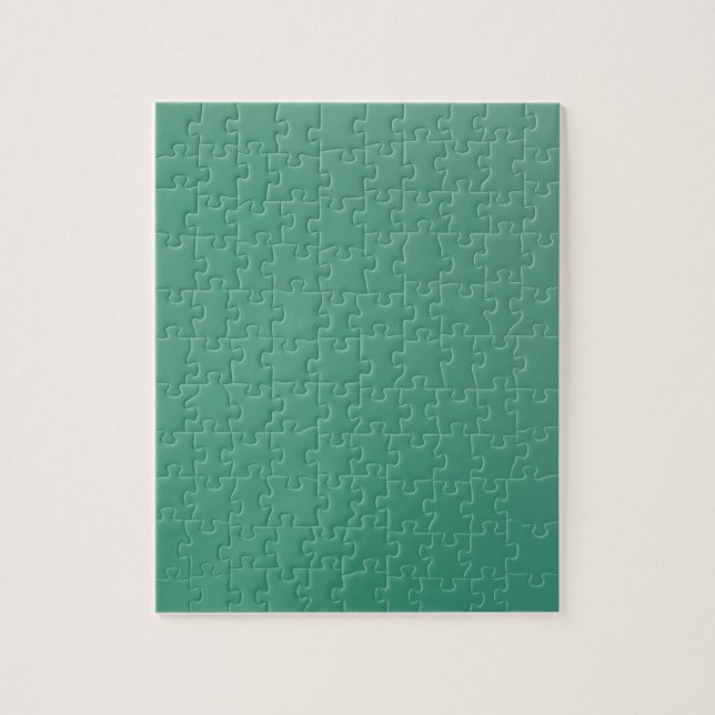 Emerald Green Plain Single Colour Product Item Jigsaw Puzzle (Vertical)