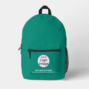 Emerald Green Professional Business Brand Custom Printed Backpack