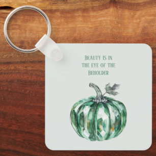 Emerald Green Pumpkin Key Ring