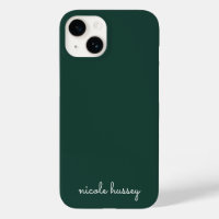 Emerald Green Script | Stylish Monogram Modern