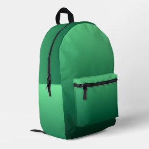 Emerald Green Shades Printed Backpack