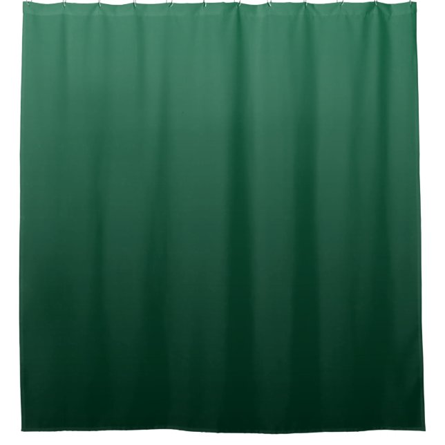 Emerald Green Shades  Shower Curtain (Front)