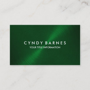 Emerald Green Sheen Business Card