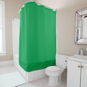 Emerald  green  shower curtain