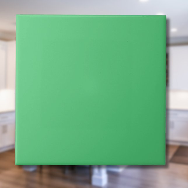 Emerald Green Solid Colour | Classic | Elegant Ceramic Tile (Creator Uploaded)