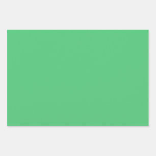 Emerald green solid colour  wrapping paper sheet