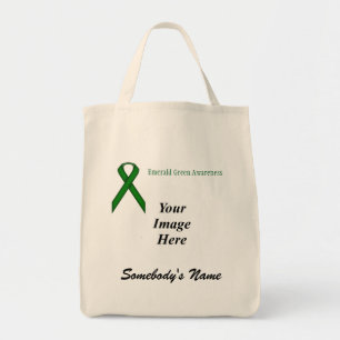 Emerald Green Standard Rbn Template by K Yoncich Tote Bag
