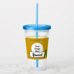 Emerald Green Standard Ribbon by Kenneth Yoncich Acrylic Tumbler