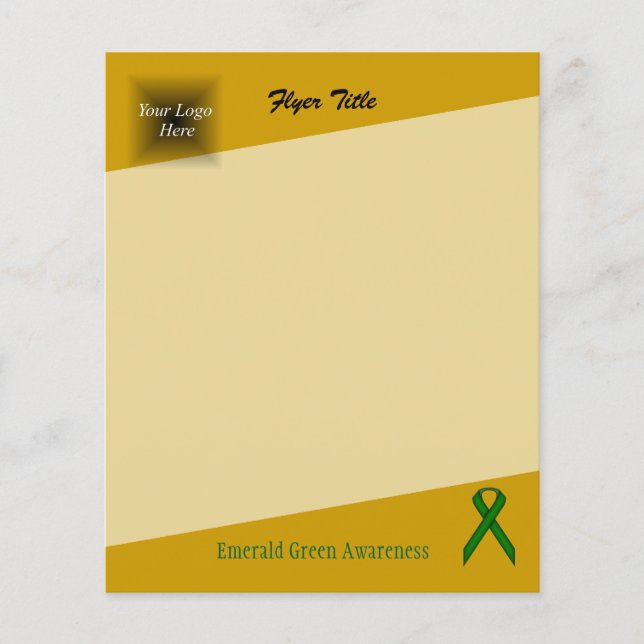 Emerald Green Standard Ribbon by Kenneth Yoncich Flyer (Front)