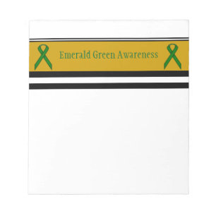 Emerald Green Standard Ribbon by Kenneth Yoncich Notepad