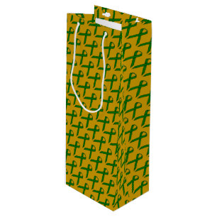 Emerald Green Standard Ribbon by Kenneth Yoncich Wine Gift Bag