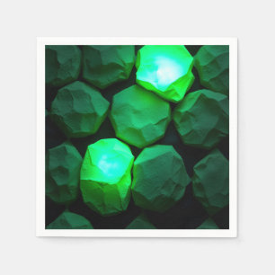 Emerald Green Stones Napkin