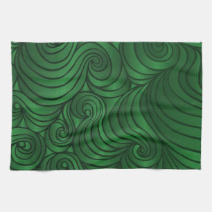 Emerald Green Swirl Towel