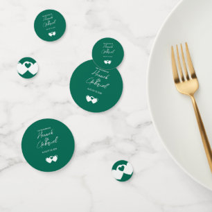 Emerald Green Table Confetti