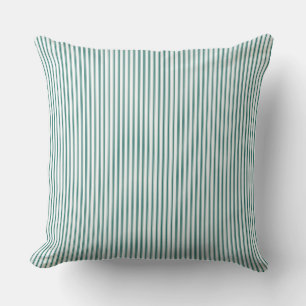 Emerald Green Ticking Stripe Cushion