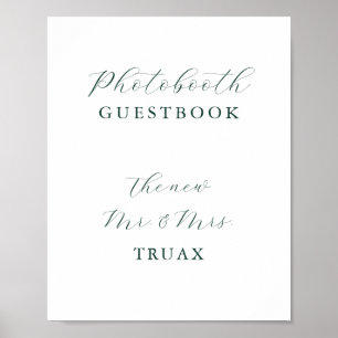 Emerald Green Vintage Photobooth Guestbook