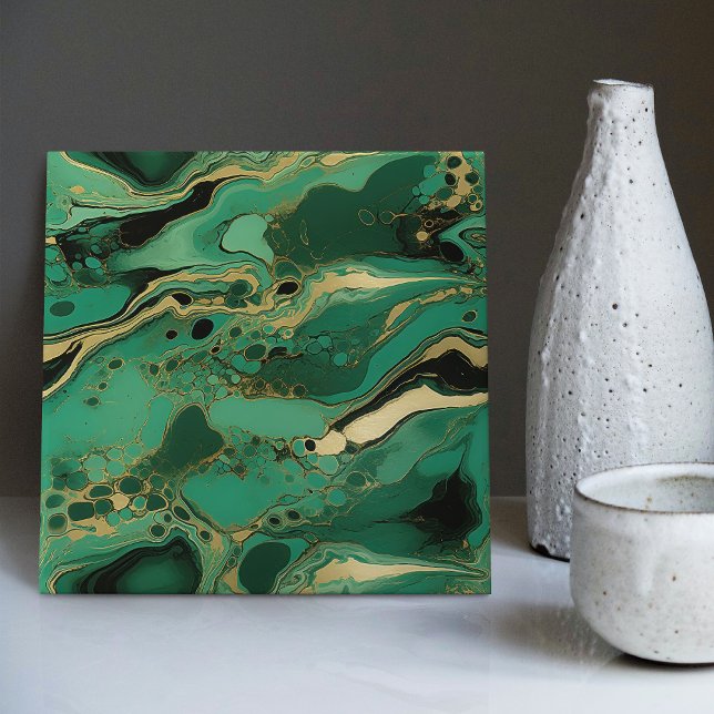 Emerald Green Wall Decor Modern Chic Mosaic Ceramic Tile (Creator Uploaded)