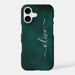 Emerald Green Watercolor Monogram Personalised