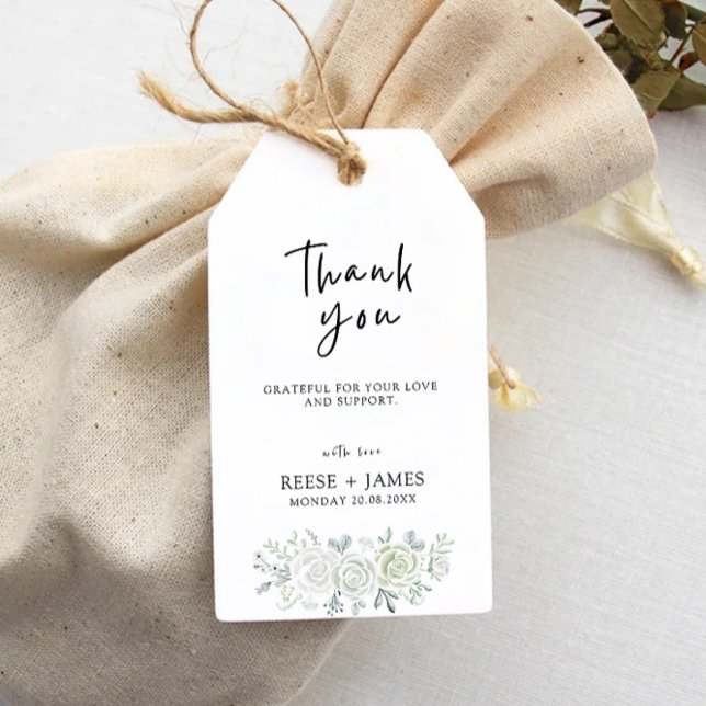 Emerald Green Wedding Favour Tag Template, (Emerald Green Wedding Favor Tag Template,)