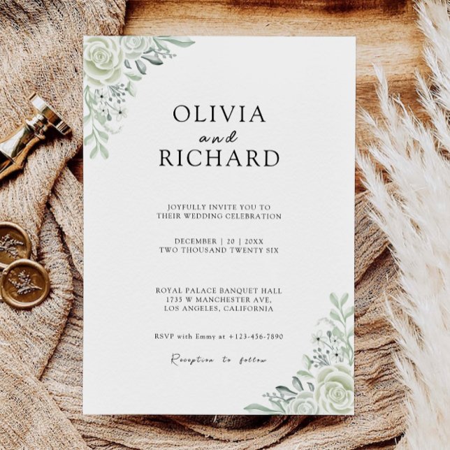 Emerald Green Wedding Invites Template (Emerald Green Wedding Invites Template)