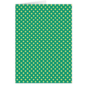 Emerald Green With Yellow Polka Dots by STaylor