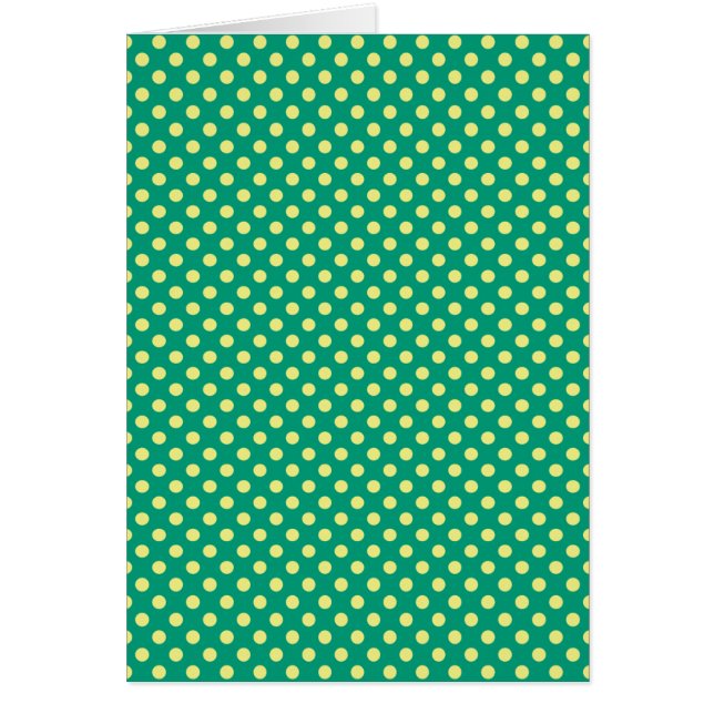 Emerald Green With Yellow Polka Dots by STaylor (Front)
