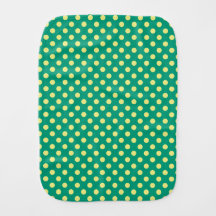 Emerald Green with Yellow Polka Dots by STaylor
