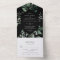 Emerald Greenery | Black Wedding