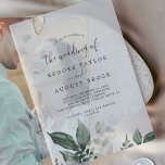 Emerald Greenery Eucalyptus Boho Mountain Wedding Vellum Invitations<br><div class="desc">These emerald greenery eucalyptus boho mountain wedding vellum invitations are perfect for a boho wedding.

The elegant yet rustic design features moody dark green watercolor leaves and eucalyptus with a modern bohemian woodland feel.

This listing is for the vellum card layer only. Photo card sold separately here: https://www.zazzle.com/256175176992021211</div>
