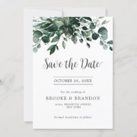 Emerald Greenery Eucalyptus Botanical Wedding