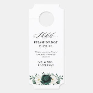 Emerald Greenery Eucalyptus Do not disturb Door Ha Door Hanger