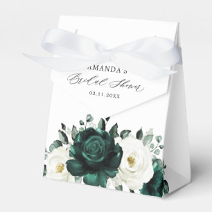 Emerald Greenery Eucalyptus White Bridal Shower Favour Box