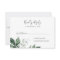 Emerald Greenery Horizontal Wedding RSVP Card