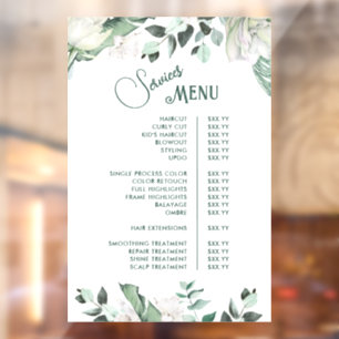Emerald Greenery Services Menu