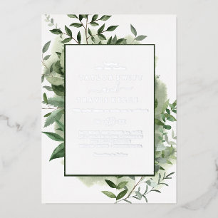 Emerald Greenery   Silver Foil All-In-One Wedding 