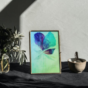 Emerald Greenery Watercolor Magic Floral Poster