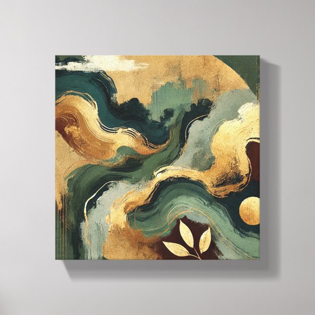 Emerald Harmony Canvas Print (Front)