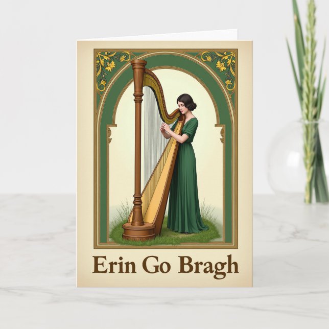 Emerald Harp Irish Pride Card (Front)