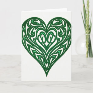 Emerald Heart Art Card