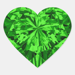 Emerald Heart Sticker