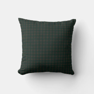 Emerald Heritage Tartan Plaid Luxury Old Money Cushion